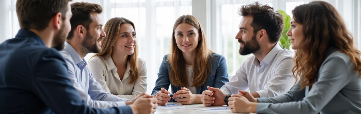 People communicating and collaborating effectively